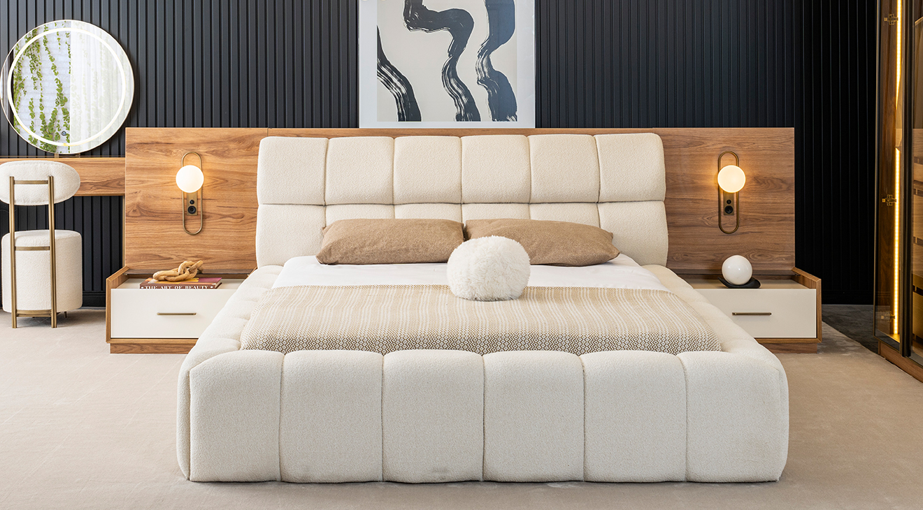 Zen Modern 6 Kapaklı Yatak Odası Takımı | Mobilyamevime | İnegöl
